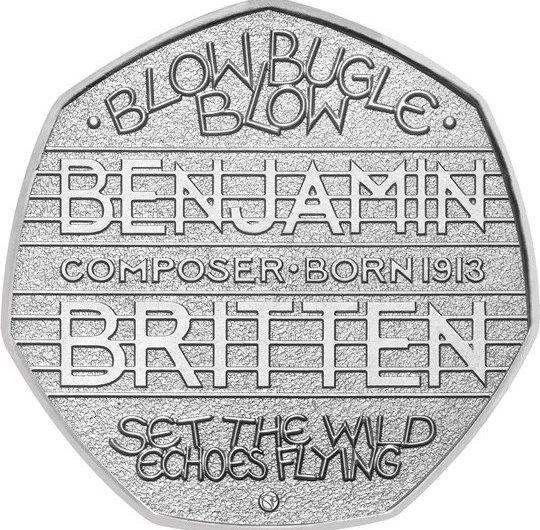2013 Benjamin Britten 50p