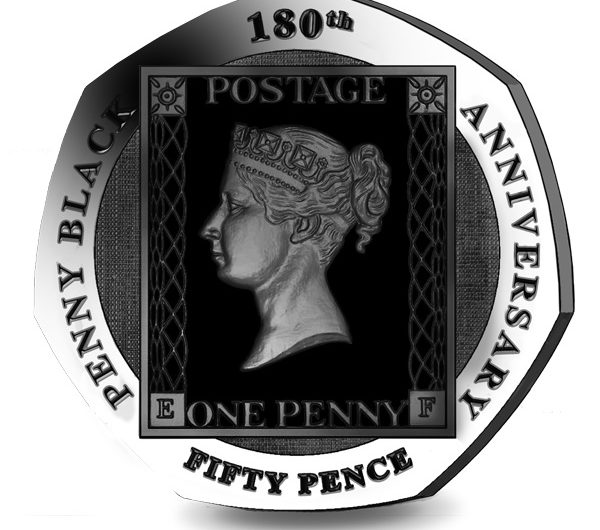 2020 180th Anniversary of the Penny Black Stamp 50p