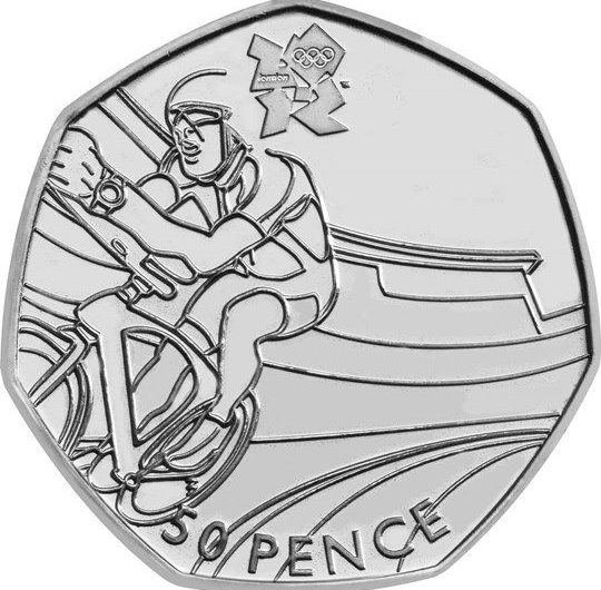 London 2012 Cycling 50p