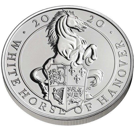 2020 The Queens Beasts White Horse of Hanover £5