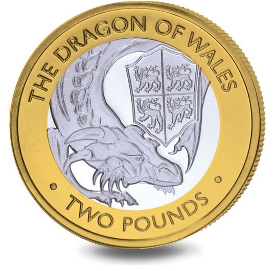 2021 The Queen’s Beasts The Red Dragon of Wales £2