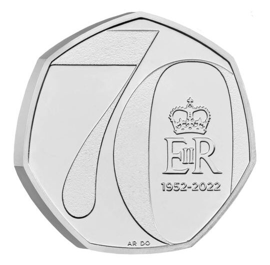 2022 The Platinum Jubilee of Her Majesty The Queen 50p