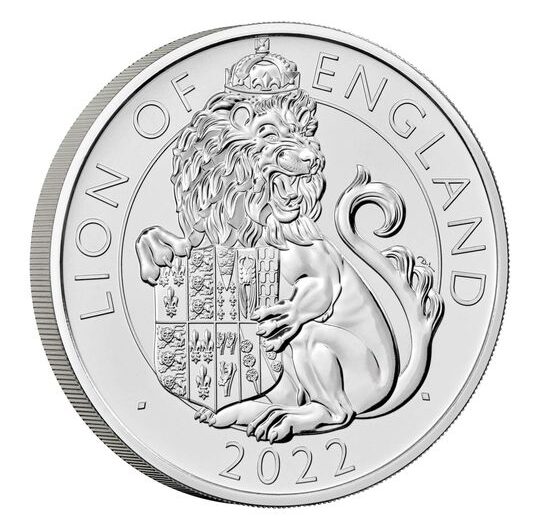 2022 The Royal Tudor Beasts The Lion of England UK £5