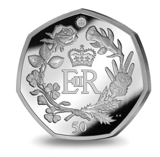 2022 Platinum Jubilee of HM Queen Elizabeth II Royal Cypher 50p