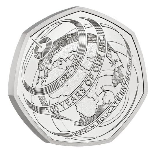 2022 The 100th Anniversary of Our BBC 50p